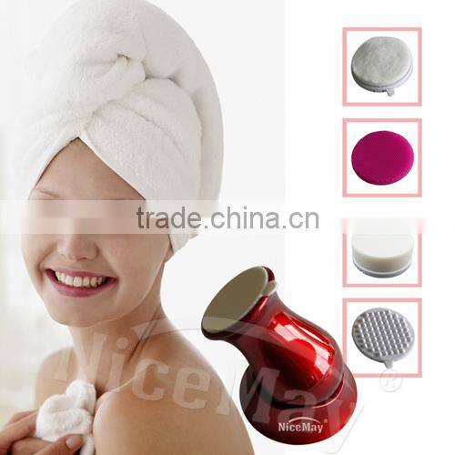 waterproof electric facial massager brush