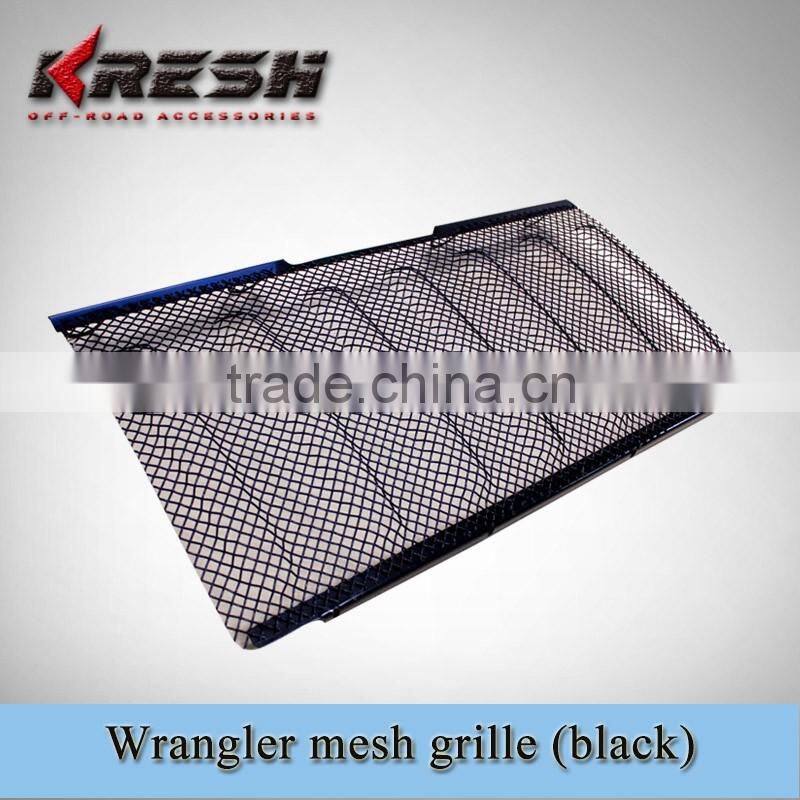 KRESH Brand made in china 4x4 SUV Car steel auto front mesh grille, wrangler fly net