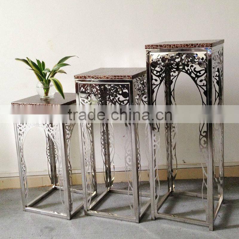 hot sale steel corner flower pot stand