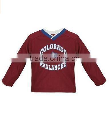 New products 2016 custom children hockey jersey for wholesales