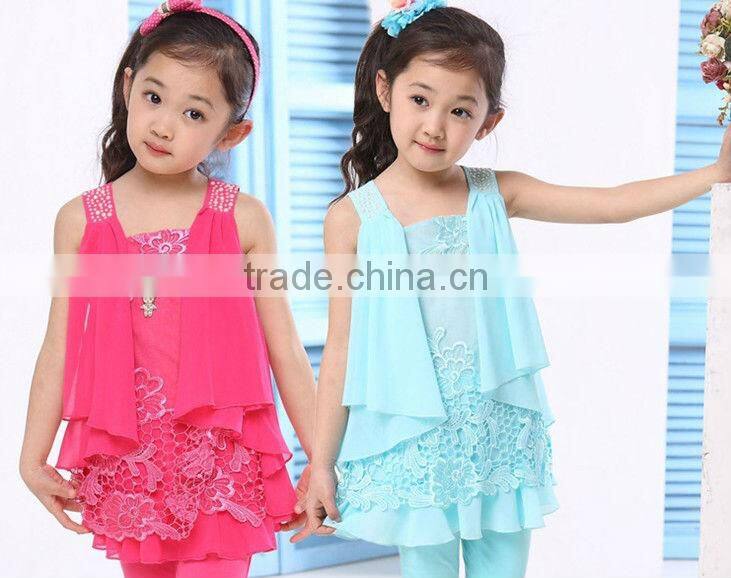 Summer Baby Leisure Clothes Sets, Beautiful Children Sets For Girls