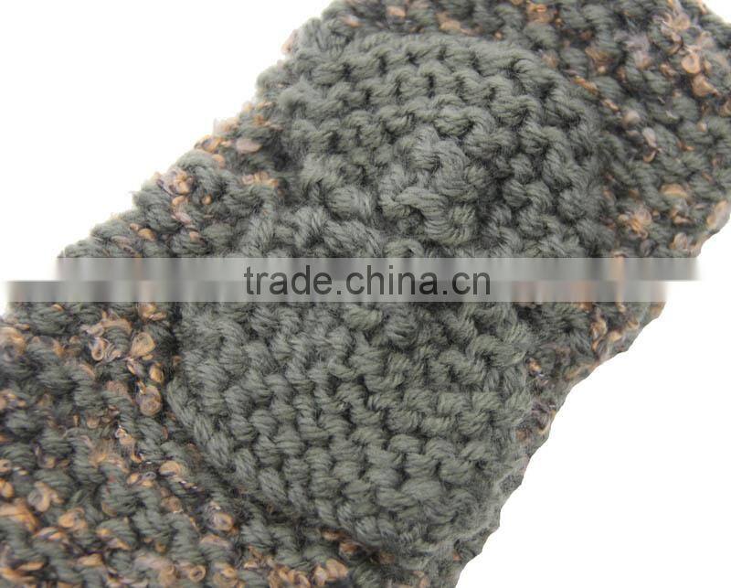 2015 Newest Fashion Women's Warm Soft Acrylic Knitting Flower Bow Knot Headband