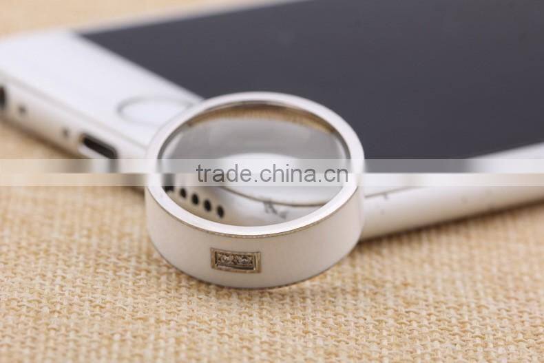Fashion high quality titanium NFC smart ring for Android and Windows phone