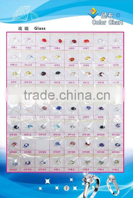 2014 Hot Sale beautiful Four leaf Flower Shape Cut blue glass bead Gemstones