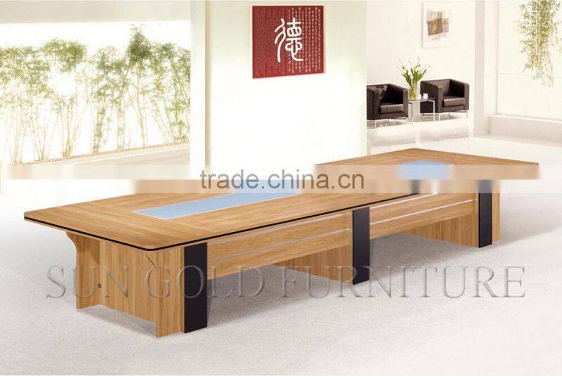 Rectangular Wooden Melamine boardroom meeting table (SZ-MT080)
