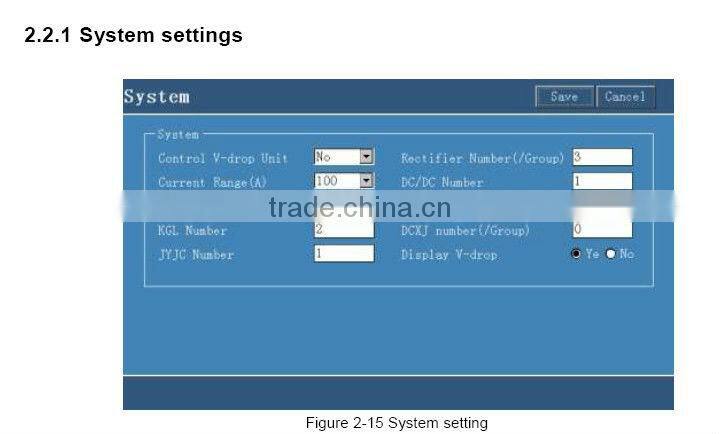 Substation power supply control and monitor with Touch screen graphic LCD