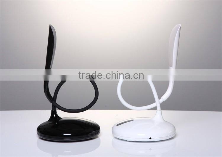 JK853 Gooseneck battery led table lamp, rechargeable led desk lamp usb charging