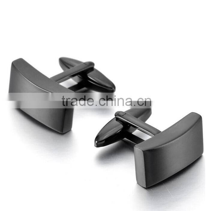 Stainless Steel & Red Wood Cross Peltate Cufflinks for Men with Gift Box