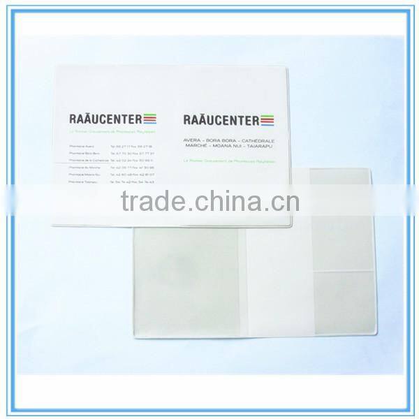 Plastic diary cover with document bag