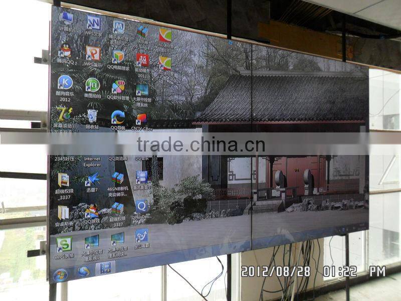 Seamless video wall screen for indoor