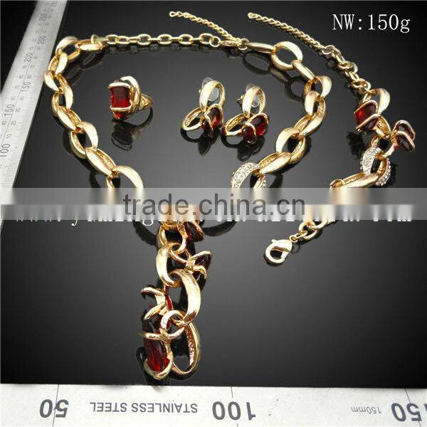 Fashion and costume jewelry ruby set in china