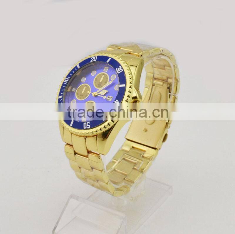 Vintage big case watch man roles quartz watch water resistant