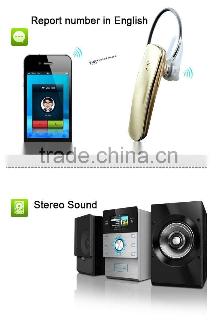 High quality stero sound Mini headphone bluetooth handsfree bluetooth in-ear typehot selling