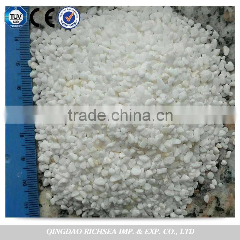 tumbled pure white pebble stone