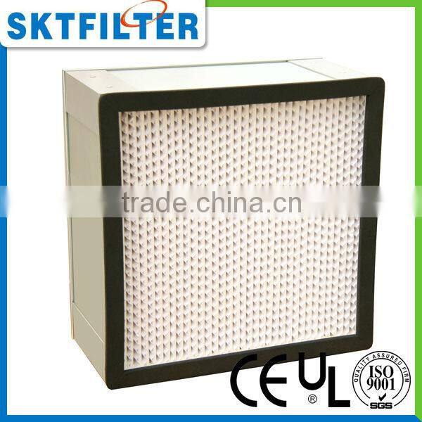 2014 deep-pleat hepa high performance air filter