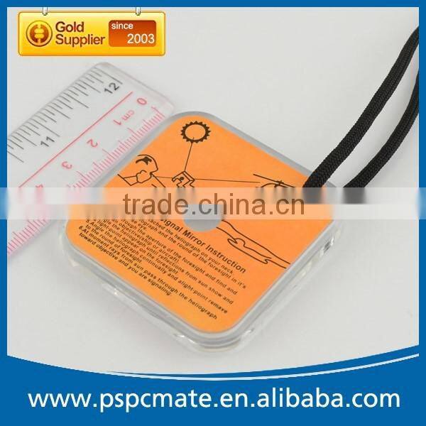 2016 New Survival Rescue Daylight Signal Mirror with Whistle