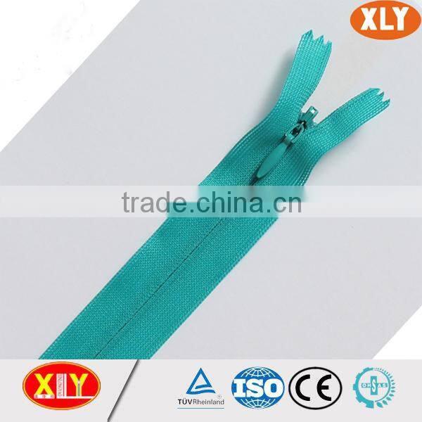 China XLY zipper #10 open end mess tape invisible zipper