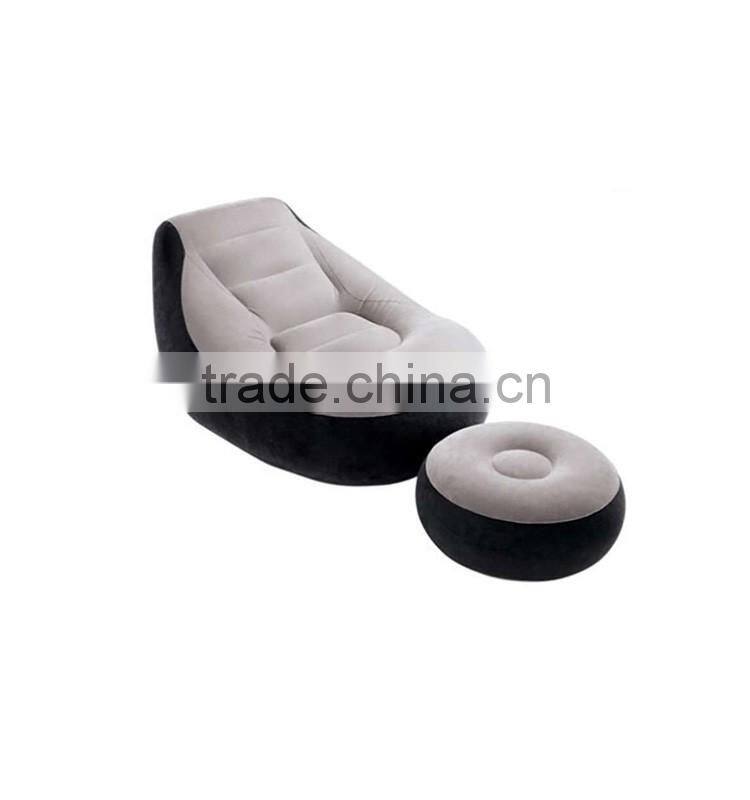 Inflatable flocking lounge sofa set furniture,modern inflatable indoor sofa combination