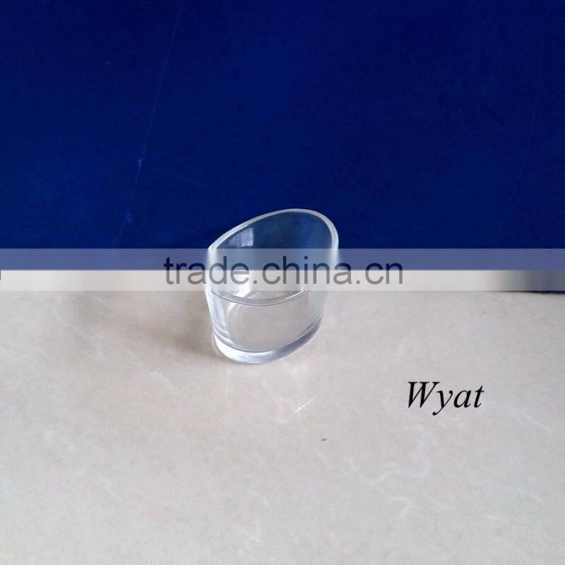 small ship ingot shape glass candle holders for home decoration