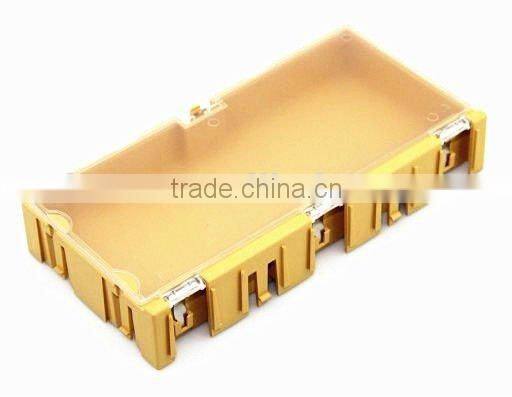 Yellow Electronic Case Kit Components Storage Boxes / Small parts storage cabinet L00010