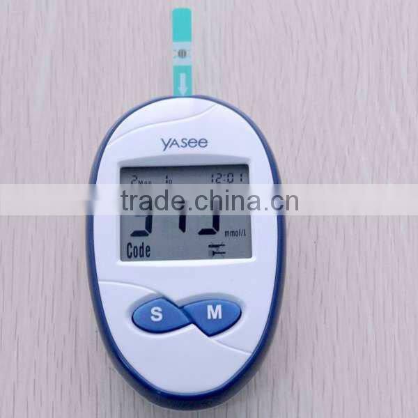 FDA approved blood glucose meter home and hospital use no code blood glucose meter Yasee