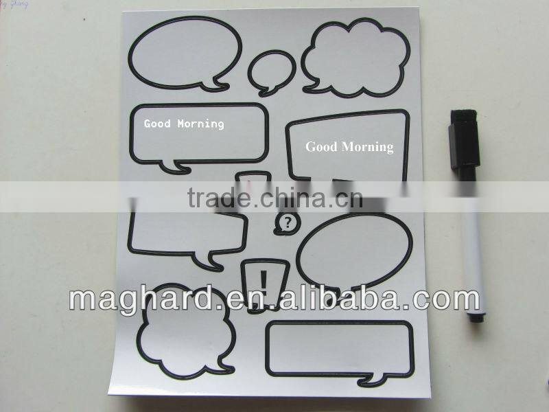 Magnetic Erasable Speech Balloon