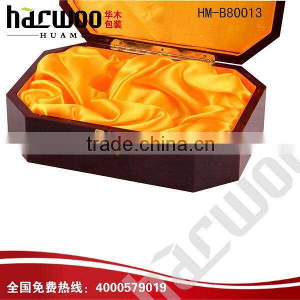 luxury customized logo printed wooden box