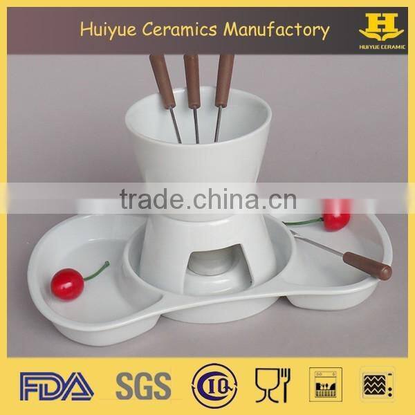 Ceramic Chocolate Fondue Pot, Cheese Fondue Set