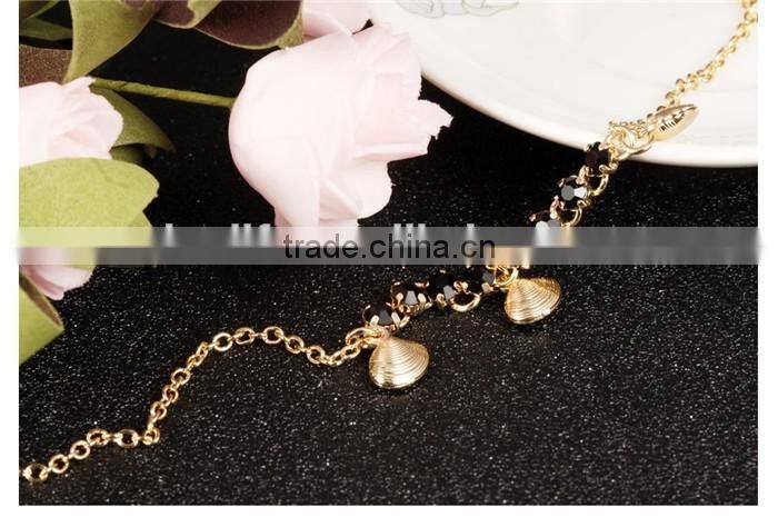 2016 summer fashion design fancy shell anklet fot ladies