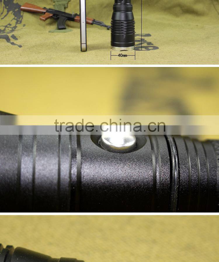 Wholesale 300m Military Hunting Rechargeable Flashlight 18650 Rechargeable Battery Torch Light