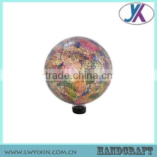 Mosaic Crakle Gazing Ball, decorative garden balls