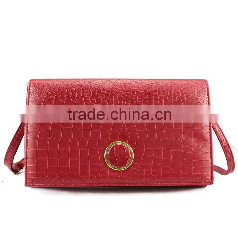 Handcee New Arrival Red Crocodile PU Shoulder Bag For Lady
