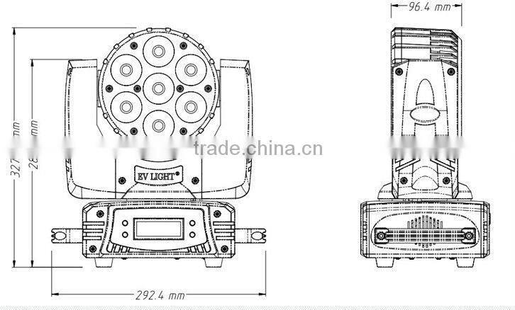 Guangzhou high quality Orsam beam led moving head light 7x15w