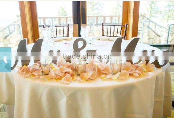 2016 new design stainless steel number signs,table decoration letter for wedding reception