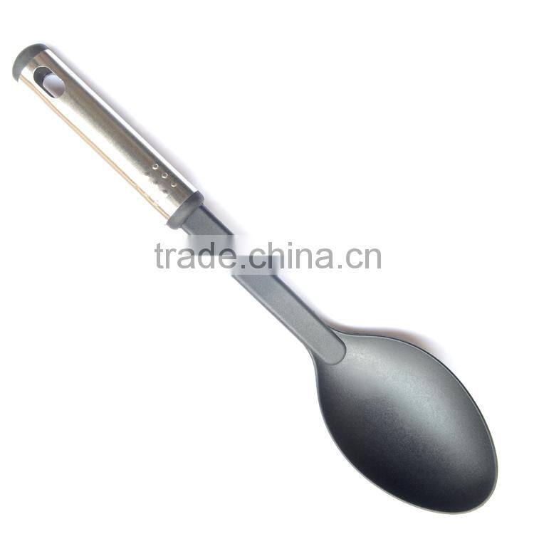 food grade nylon non-stick spaghetti server in steel handle