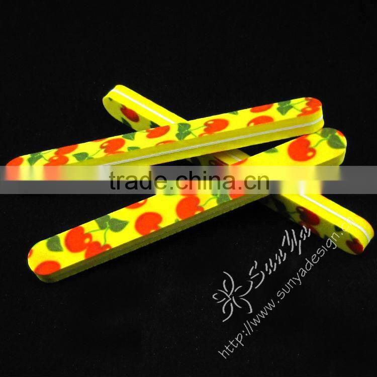 Professional&Creative new product Beautiful printed Waterproof sponge nail file