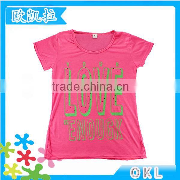 Chinese new arrival fashionable cute wholesale embellished graphic kids tee