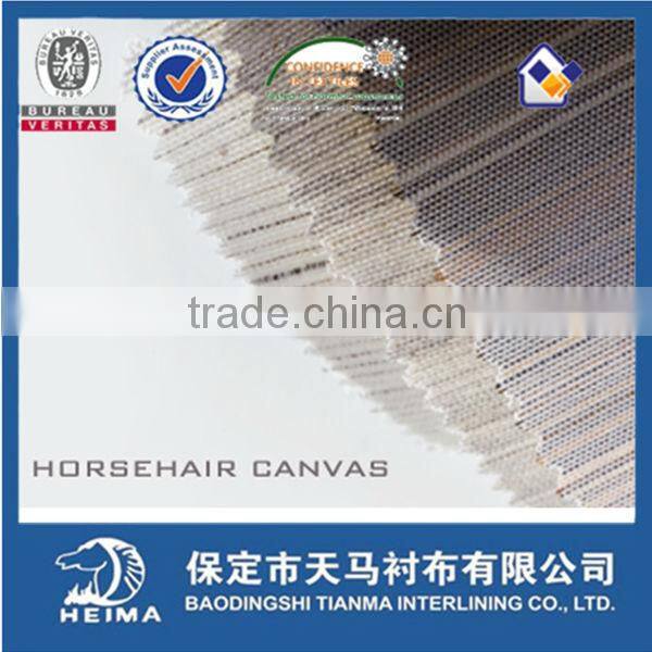 hair suit interlining using for tailored jackets