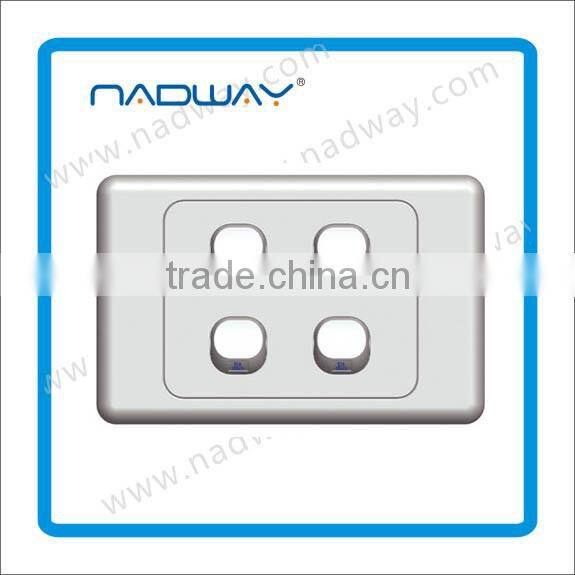 45A 1 Gang Double Pole Wall Switch With Neon