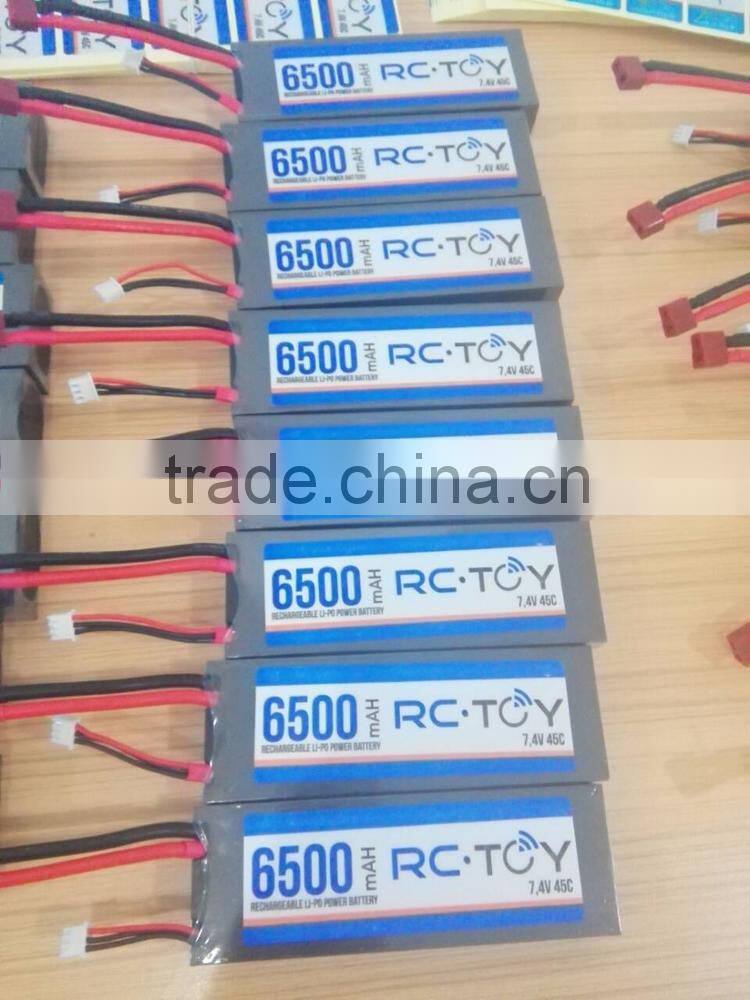 Lithium-ion battery 3.7v 650mah rc helicopter lipo battery