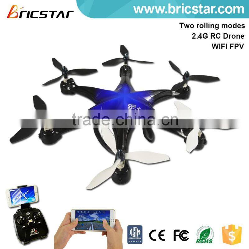 Six motors 2.4G fpv 250 drone with camera