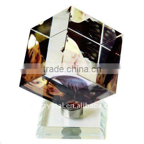 Factory Rotary Crystal Image Cube Wholesale