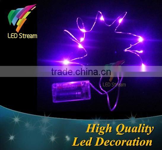 3V Christmas Holiday LED mini silver color copper wire fairy string lights battery power