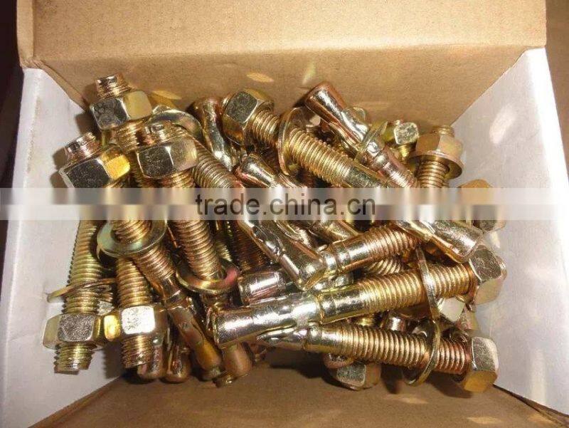 M16 wedge anchor with white zinc