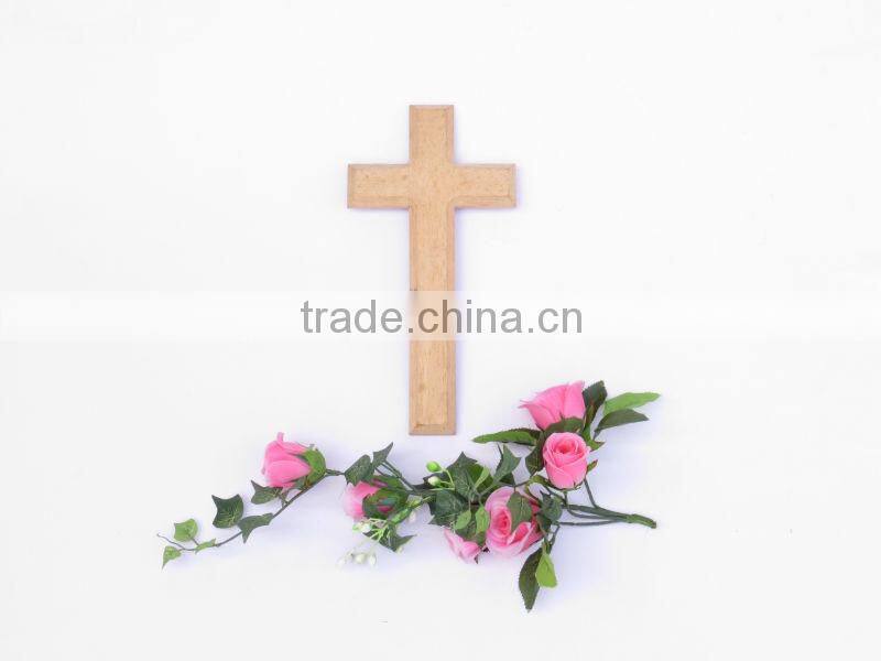 Antique Appearance and Wooden Material timber cross back chair