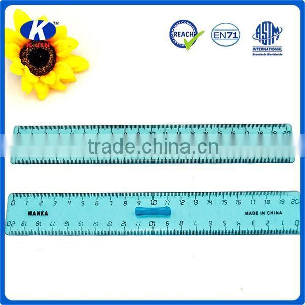 20cm promotional gift plastic ruler with handle
