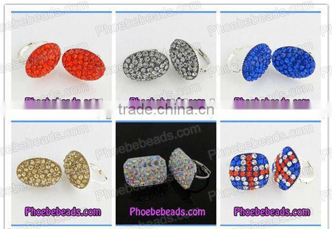 Wholesale Blue Heart Shape Bamboo Hoop Rhinestone Earrings ABE007-2