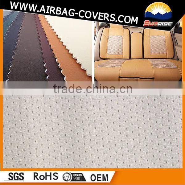 Artificial perforated leather fabric, eco-friendly leather export to Europe
