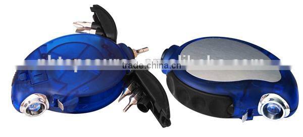 TE423 Hot Sale Tool Kit With 8pcs Scredriver, Carabiner Led Light