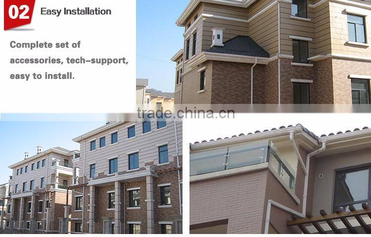 Best products pvc rain gutter system easy installation pvc rain guttering pipe and accessories